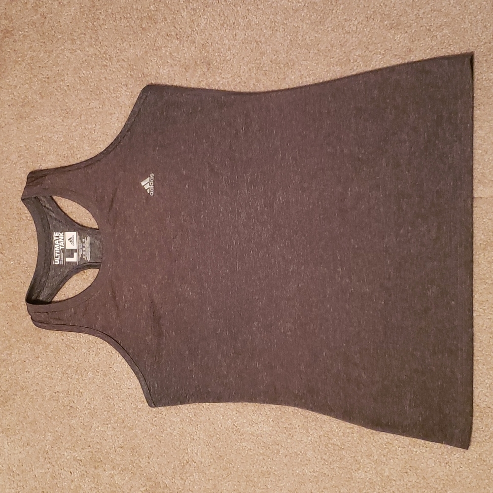 Adidas Women's Gray Ultimate Tank - Picture 1 of 10